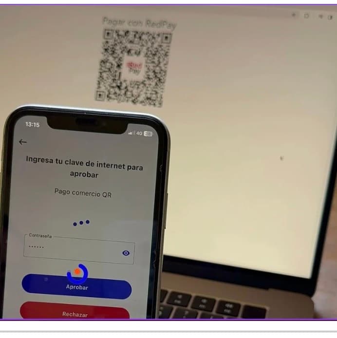 QR payment approval from app